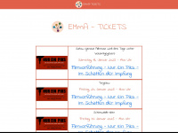 emma-tickets.de Webseite Vorschau