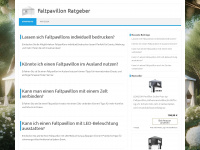 faltpavillon-ratgeber.de Webseite Vorschau