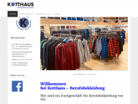 kotthaus-berufsbekleidung.de Webseite Vorschau