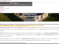 spreewald-luftaufnahmen.de Webseite Vorschau