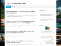 leinwand-ratgeber.de Webseite Vorschau