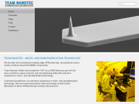 team-nanotec.de Webseite Vorschau