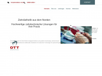 dentallabor-ott.de Webseite Vorschau