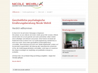 nicole-wehrli.ch Webseite Vorschau