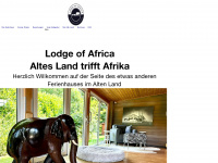 lodgeofafrica.de Webseite Vorschau