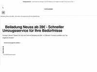 beiladung-neuss.de Webseite Vorschau