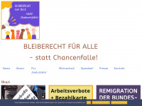 bleiberecht-statt-chancenfalle.net Webseite Vorschau