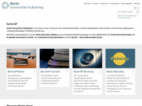 berlin-universities-publishing.de Webseite Vorschau