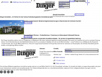 dingerbau-immobilien.de Webseite Vorschau