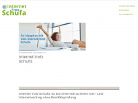 internet-trotz-schufa.com Webseite Vorschau