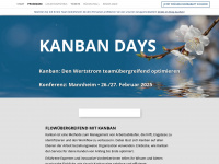 kanban-days.de Webseite Vorschau