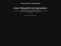 posaunenchor-oberjesingen.de Webseite Vorschau