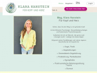 klarahanstein.com Webseite Vorschau