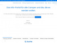 camper-portal.info Webseite Vorschau