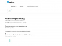 kunde.io Webseite Vorschau