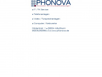 phonova.de Webseite Vorschau