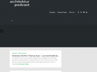 architektur-podcast.com Webseite Vorschau