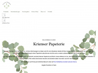 krienser-papeterie.ch Webseite Vorschau