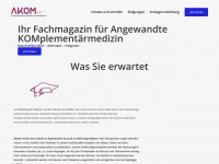 akom-fachmagazin.de Webseite Vorschau