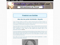 friedrich-von-schiller.net Webseite Vorschau