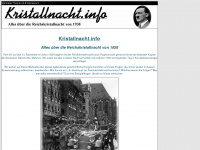 kristallnacht.info Webseite Vorschau