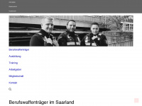 berufswaffentraeger-saarland.de Webseite Vorschau