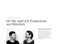 lux-productions.de Webseite Vorschau