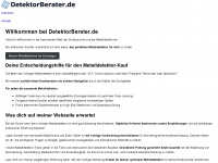 detektorberater.de Webseite Vorschau