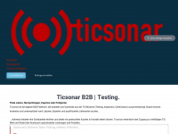 ticsonar.de Webseite Vorschau