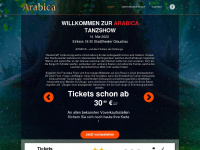 arabica-tanzshow.de Webseite Vorschau