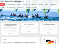 kiteboarding-ger.de Webseite Vorschau