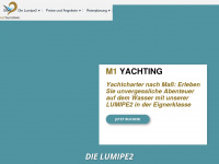 m1yachting.de Webseite Vorschau