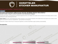 okrifteler-sticker-manufaktur.de Webseite Vorschau