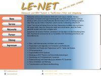 lenet-tfk.com Webseite Vorschau