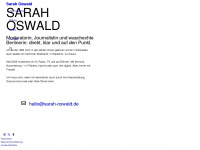 sarah-oswald.de Webseite Vorschau