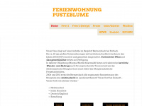 ferienwohnung-pusteblume.com Webseite Vorschau