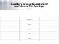 alexbangert.dev Webseite Vorschau