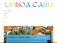 lisboacard.com Webseite Vorschau