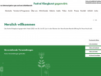 festival-klangkunst-gegenwaerts.de Webseite Vorschau