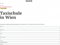 taxischule-easycab.at Webseite Vorschau