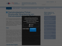 demokratiestarkepolizei.de Webseite Vorschau