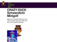 crazyduck-schwarzlicht-minigolf.de Webseite Vorschau