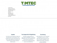 timtec-zerspanungstechnik.de Webseite Vorschau