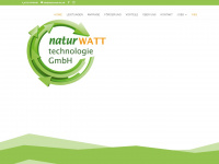 naturwatt-tec.de Webseite Vorschau