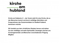 kircheamhubland.org Webseite Vorschau