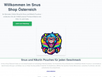 snus-kaufen.at Webseite Vorschau