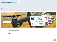 kartendruck.shop Webseite Vorschau