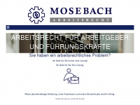 mosebach-arbeitsrecht.com Webseite Vorschau