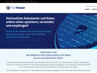 file-tresor.de Webseite Vorschau