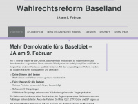 wahlrechtsreform-ja.ch Webseite Vorschau